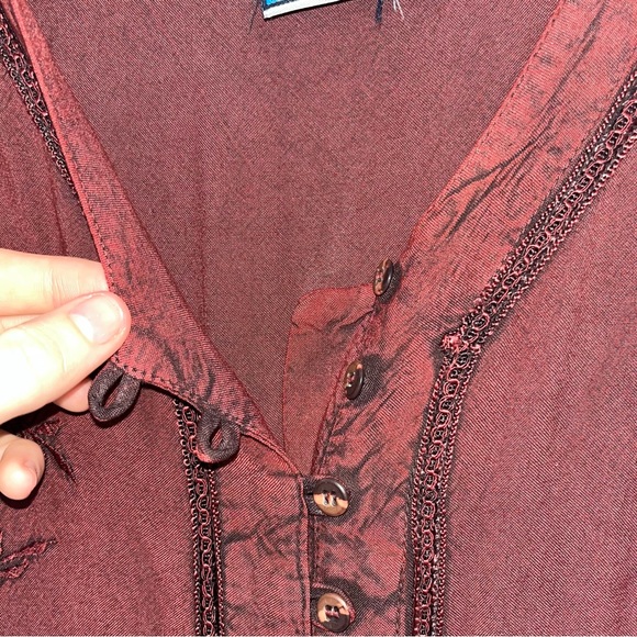 India Boutique free size burgundy jumper dress - Picture 5 of 14